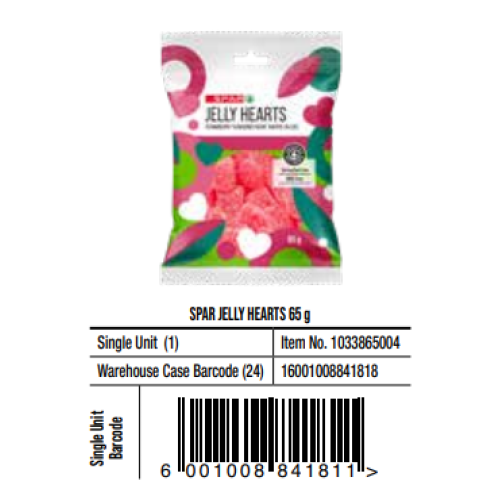 SPAR JELLY HEARTS 65Gx24 (RF)